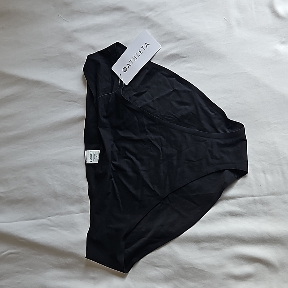 NWT Athleta Ritual Bikini Black Athletic Underwear Size 3X